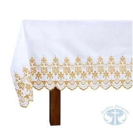 IHS Altar Frontal with Gold Trim
