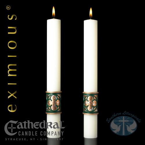 Christus Rex Complementing Candles- Pair