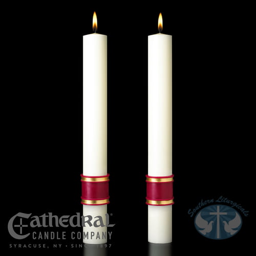 Crux Trinitas Complementing Candles- Pair