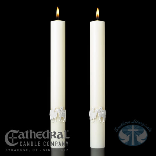The Good Shepherd Complementing Candles- Pair
