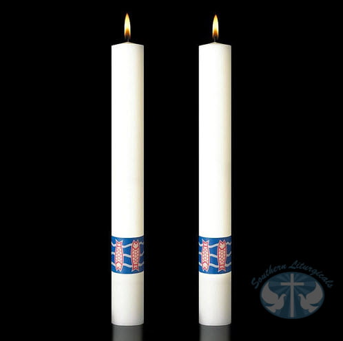 Benedictine Complementing Candles- Pair