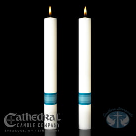 Divine Mercy Complementing Candles- Pair