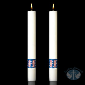 Benedictine Complementing Candles- Pair