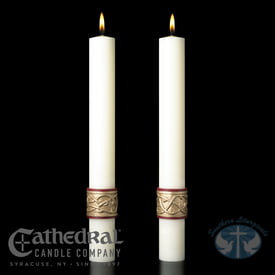 Sacred Heart Complementing Candles- Pair
