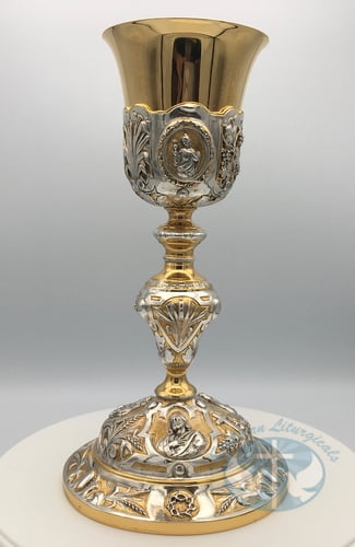 Holy Family Baroque Chalice and Paten - 193BC