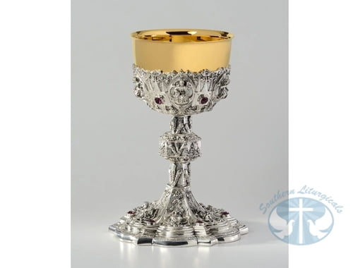 12 Apostles Chalice and Paten with Swarovski Crystals - Item 199A