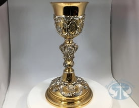 Baroque Bicolor Chalice with Paten- 160CH