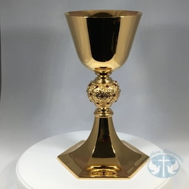 Ruby Node Chalice and Paten with Red Swarovski Crystals- 190CH