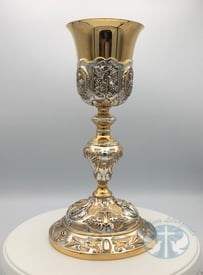 Holy Family Baroque Chalice and Paten - 193BC