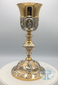 Holy Family Baroque Chalice and Paten - 193BC