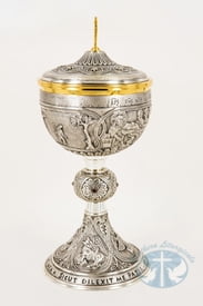 ELC 622 Chalice Last Supper Crucifixion and Evangelists- Bicolor