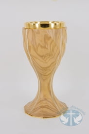 ELC 250 01 Torsion Olive Wood Chalice