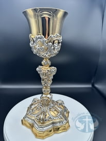 Tulip Cup Baroque Bicolor Chalice with Paten- 166BC