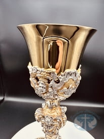 Tulip Cup Baroque Bicolor Chalice with Paten- 166BC