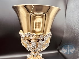 Tulip Cup Baroque Bicolor Chalice with Paten- 166BC