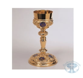 Four Evangelists with Fire Enamels Chalice by Molina - Item 2936