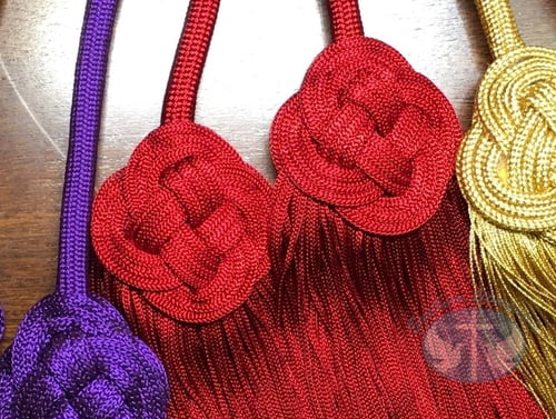 Cincture - Braided Knot Red