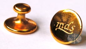 Collars and Rabats Brass Collar Buttons