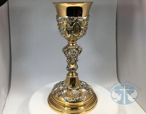Baroque Bicolor Chalice with Paten- 160CH