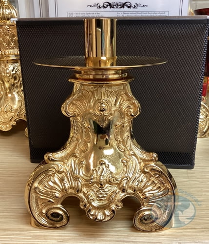 Altar Candlestick - 8 inch Gold