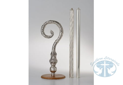 Crosier- Ornate Silver Plated