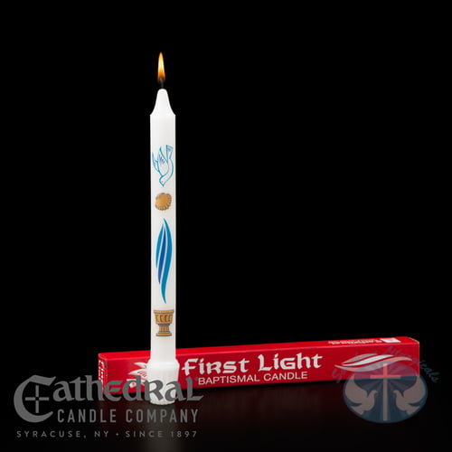 First Light Baptismal Candle