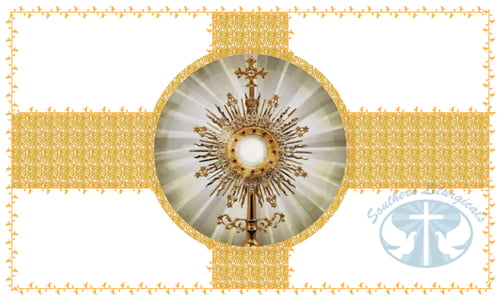 April- The Most Blessed Sacrament Flag