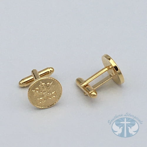 Vatican Seal Cuff Links - 24K Gold Plated