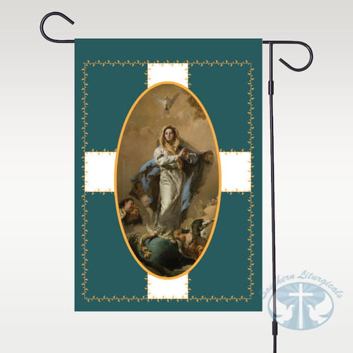 December - Immaculate Conception of Mary Garden Flag