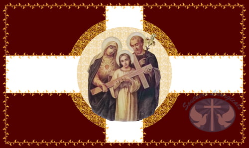 February- The Holy Family Flag