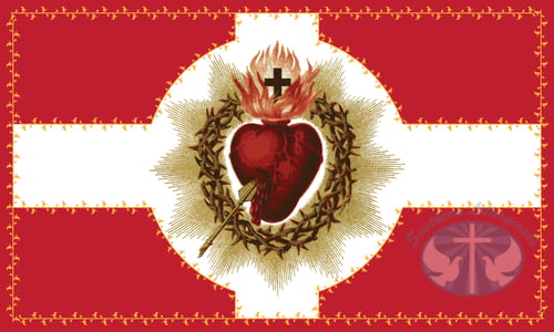 June- The Most Sacred Heart of Jesus Flag