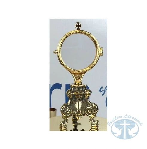 Rococo Monstrance 7 1/2 inches - Antiqued Gold Plate