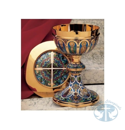 "The Romanesque" Chalice and Paten by Molina - Item 2312