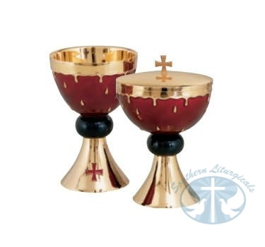 "Drops of Blood" Chalice and Paten - Item 2818 by Molina