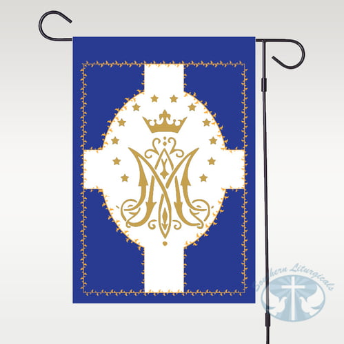 May- The Blessed Mother Garden Flag