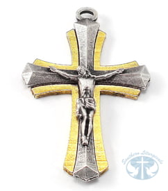 St. Joseph Rosary in Silver, Gold and Hematite