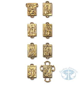 Holy Door Rosary in Antique Gold– Ghirelli® Jubilee Edition with 16 Panel Meditations
