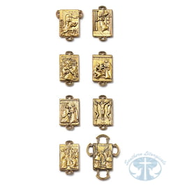 Holy Door Rosary in Antique Gold– Ghirelli® Jubilee Edition with 16 Panel Meditations
