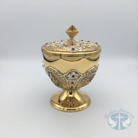 Ciboria Life of Christ Small Ciborium with Faux Rubies - Style 174CIBSM