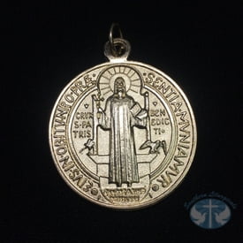 St. Benedict Medal -Gold Toned 2 inch