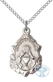 Mother of a Priest Necklace- Sterling Curb Chain