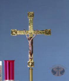 Metalware Processional Crucifix 813 by Molina