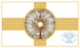 April- The Most Blessed Sacrament Flag