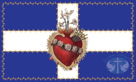 August- The Immaculate Heart of Mary Flag