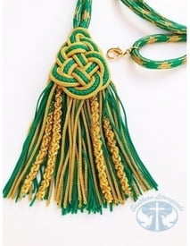 Pectoral Cross Cord- Green Gold - Item BB-349