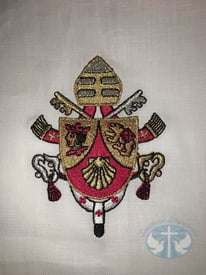 Pope Benedict XVI Italian Linen Embroidered Amice