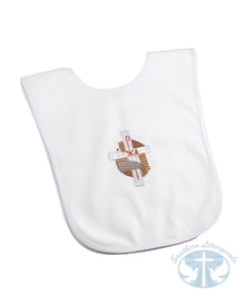 Embroidered Baptismal Bib - Full Coverage