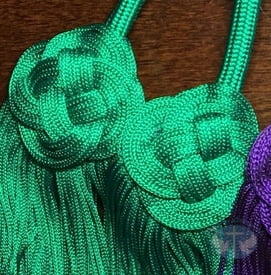 Cincture - Braided Knot Green