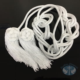 Cincture - Braided Knot White