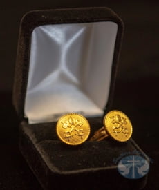 Vatican Seal Cuff Links - 24K Gold Plated